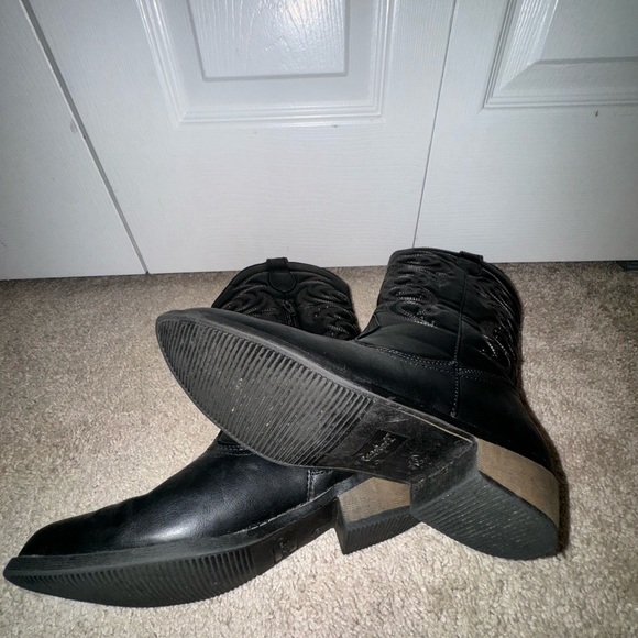 Cat & Jack Black Cowboy Boots - Picture 3 of 5